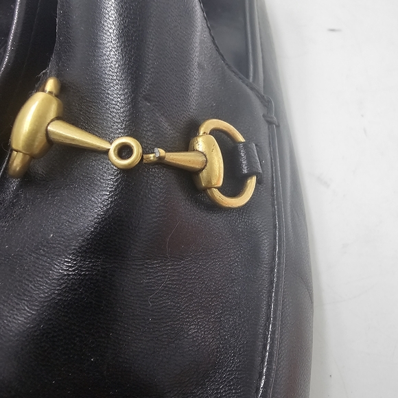 Gucci Brixton Black Leather Horsebit Loafers Womens 6.5 EU36.5 MSRP $1090 - Picture 7 of 16